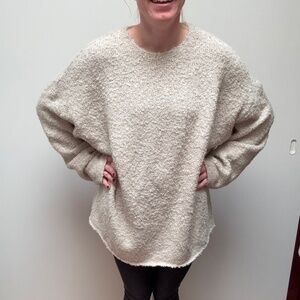 OVERSIZED boucle sweater